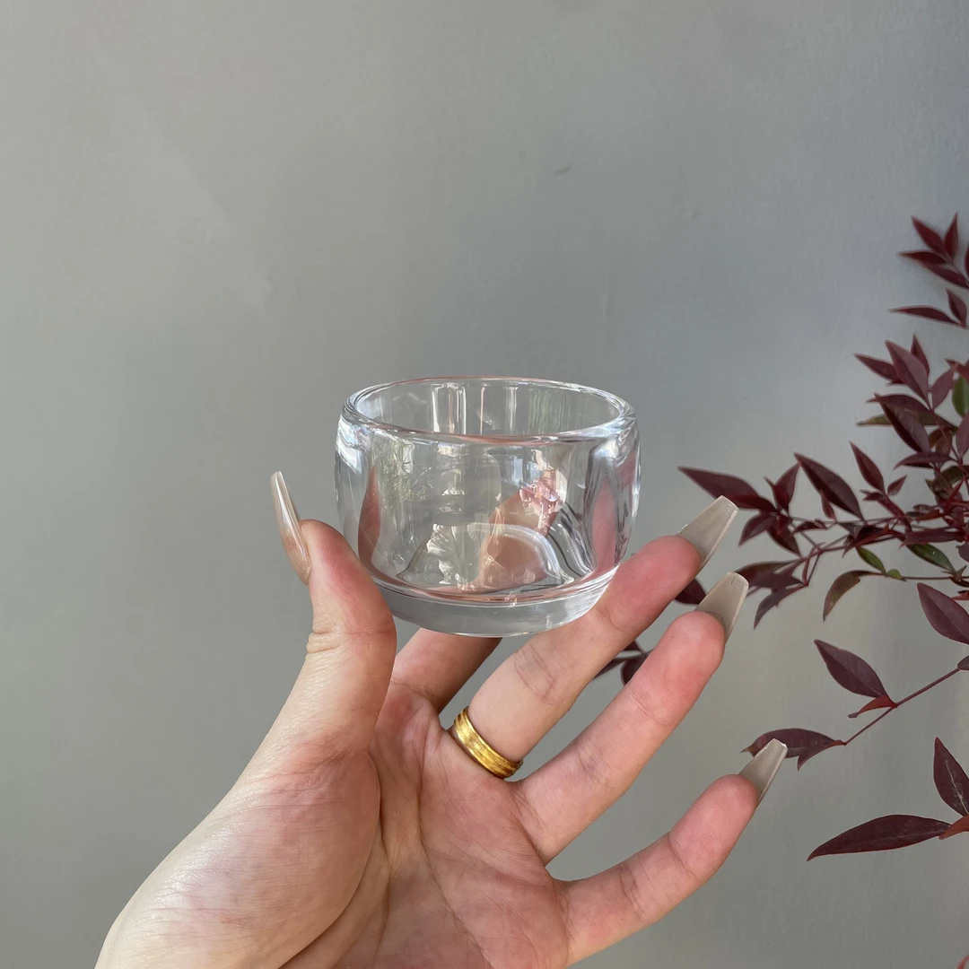 水晶玻璃透明主人杯单杯耐热加厚不烫手个人专用功夫小茶杯品茗杯