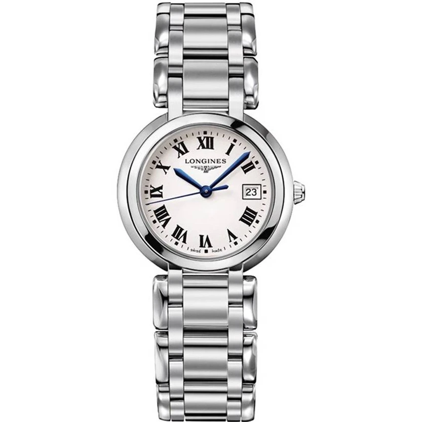 99新 Longines/浪琴 心月112/全套盒卡/白盘罗马/表径30mm//女士