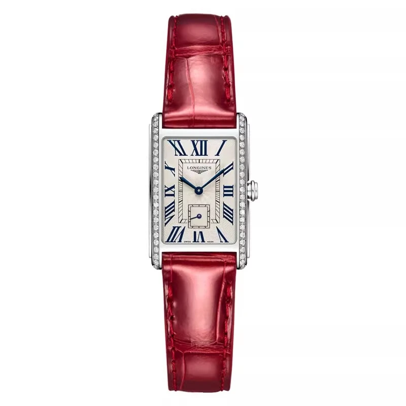99新 Longines/浪琴 黛绰维纳中号/石英/外圈镶钻/表径20.8-32mm
