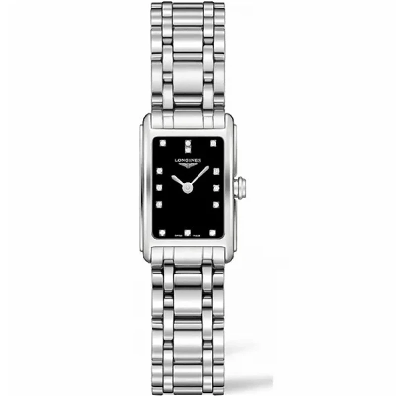 99新 Longines/浪琴 维纳小号/石英/黑盘钻刻/表径17.4-27mm/女士
