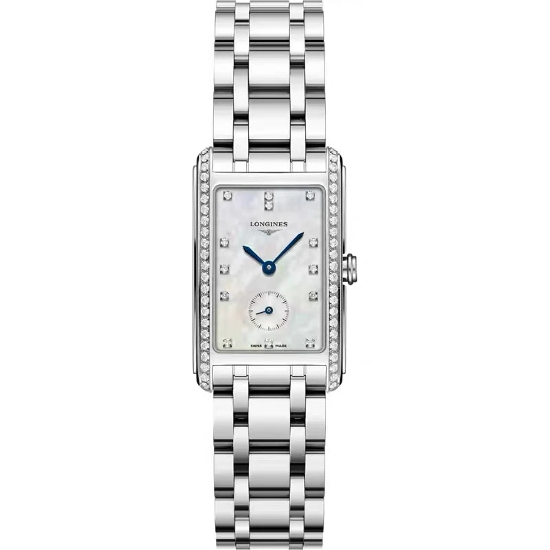99新 Longines/浪琴 维纳中号/石英/贝母满钻/表径20.8-32mm/女士