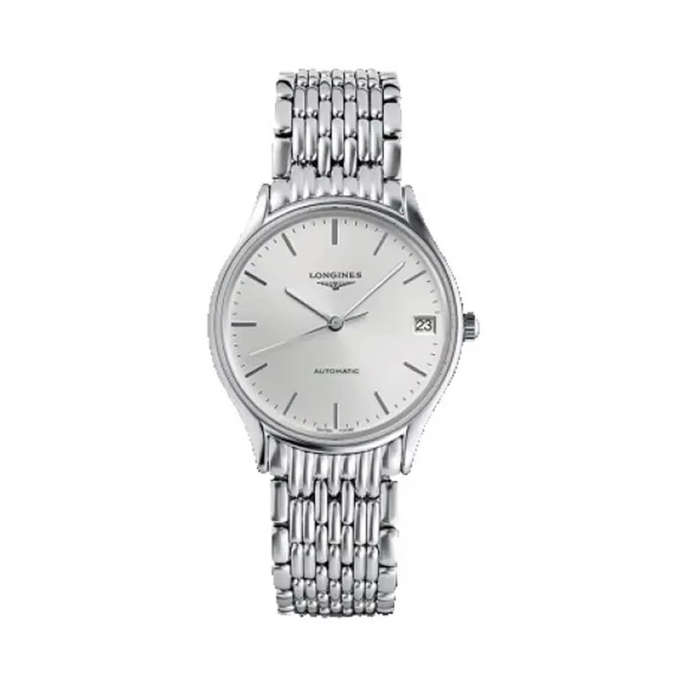 99新 Longines/浪琴 律雅361/机械/灰盘条丁/表径30mm/女士腕表