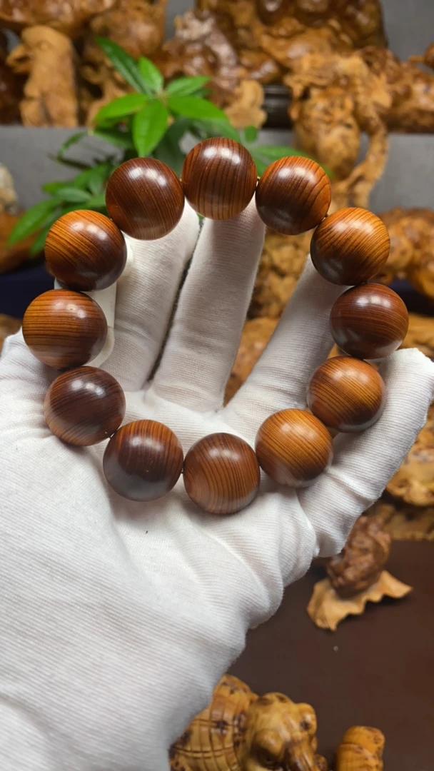 太行崖柏 2.0黑油骨料手串