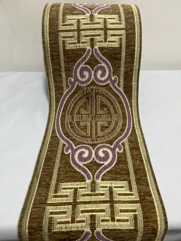 18厘米宽雪尼尔绒面织带花边