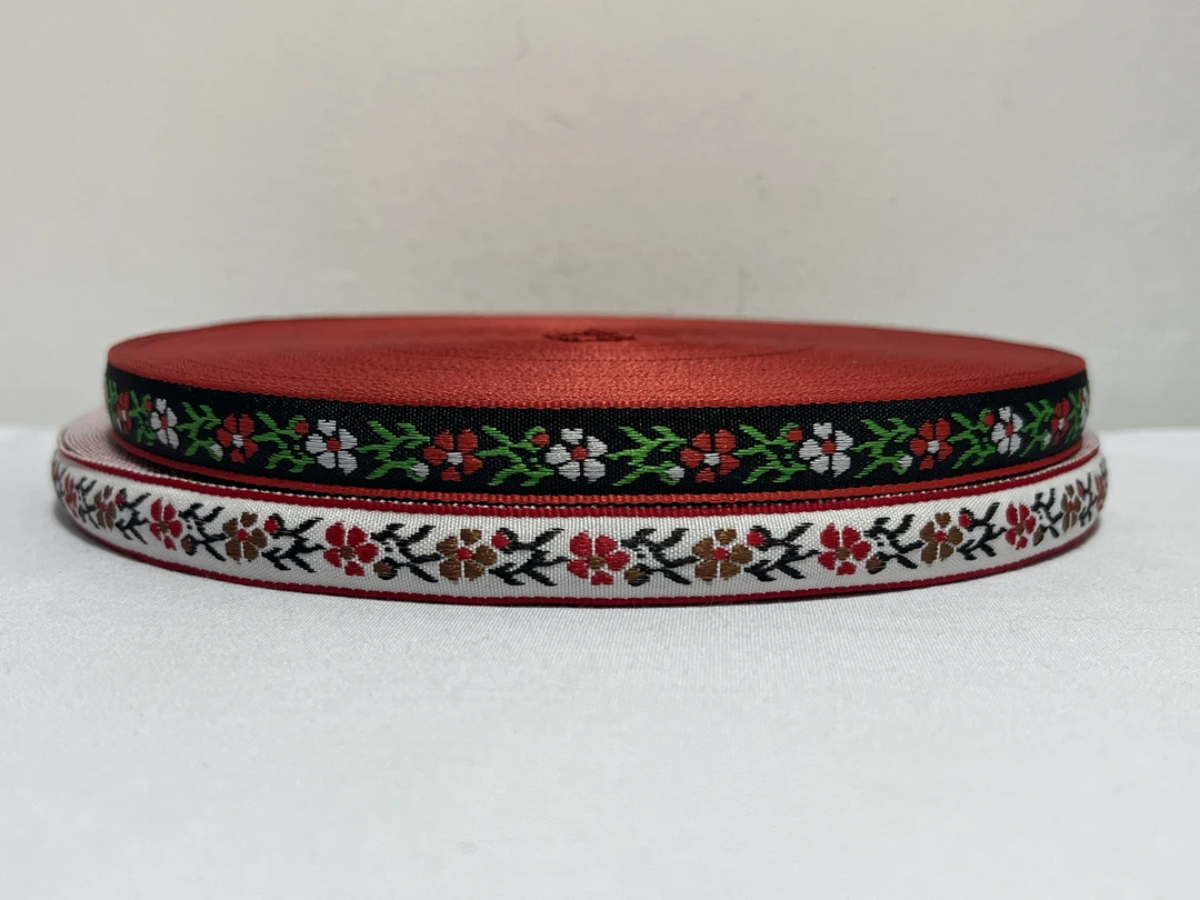 1.5cm宽少数民族风服装辅料国风汉服刺绣窗帘沙发边提花带手工diy