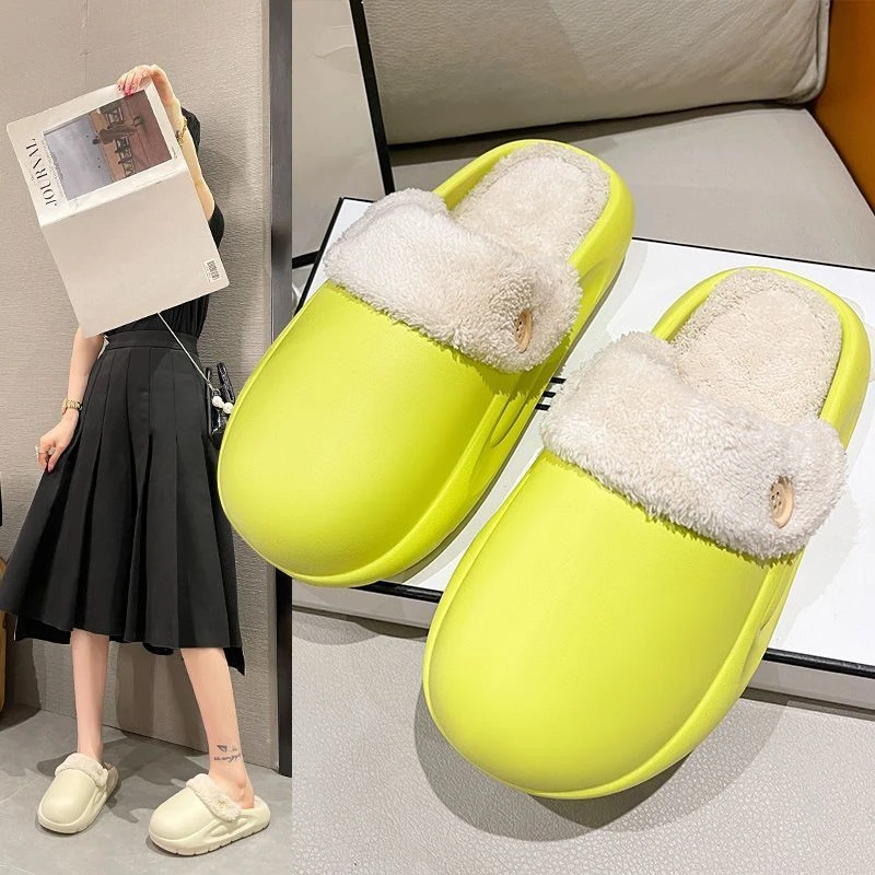 冬季新款2024潮情侣棉拖女家居防水防滑加绒保暖可拆卸洗棉鞋男