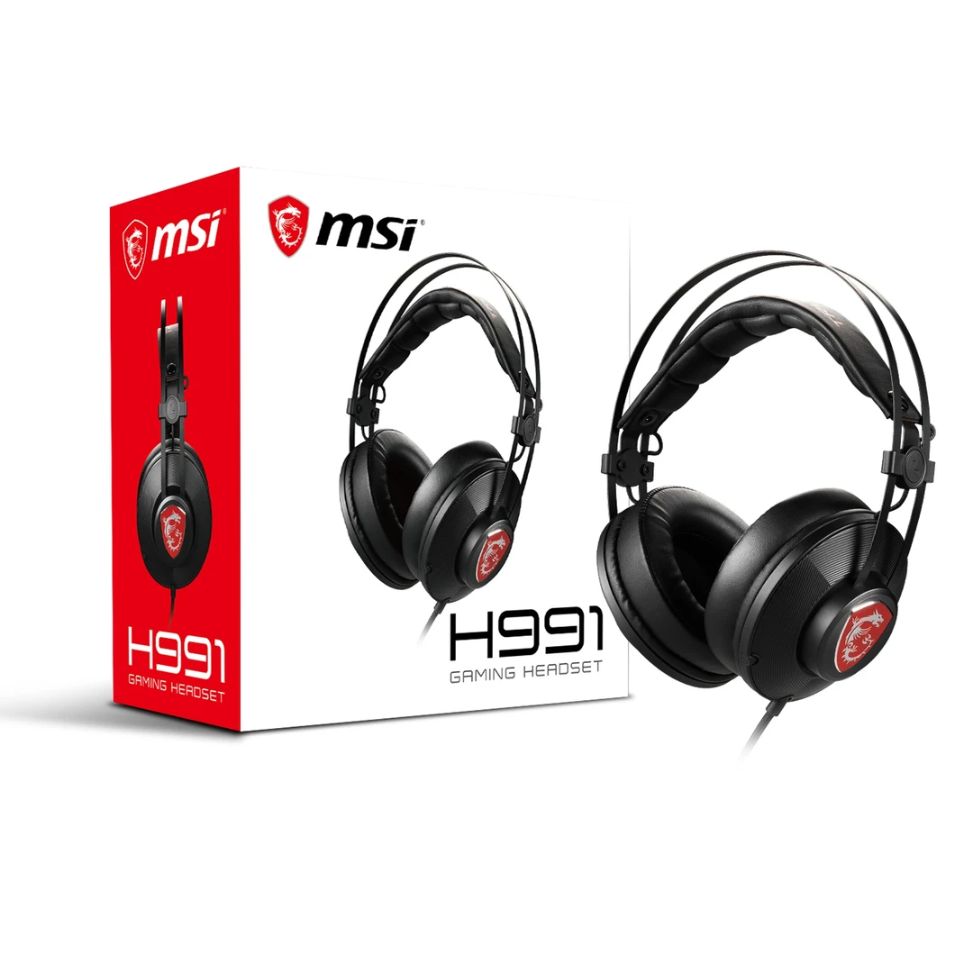 微星（MSI）笔记本电脑电竞游戏耳麦 电脑头戴式耳机 电竞耳机
