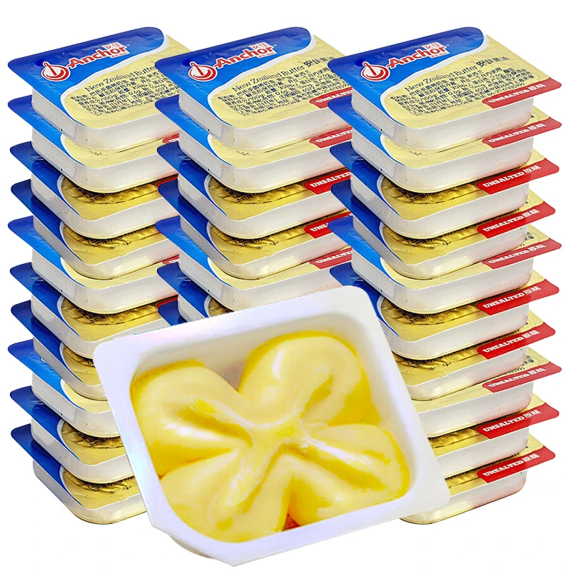 Anchor/安佳动物黄油小包装家用烘焙煎牛排涂抹黄油进口奶香原味
