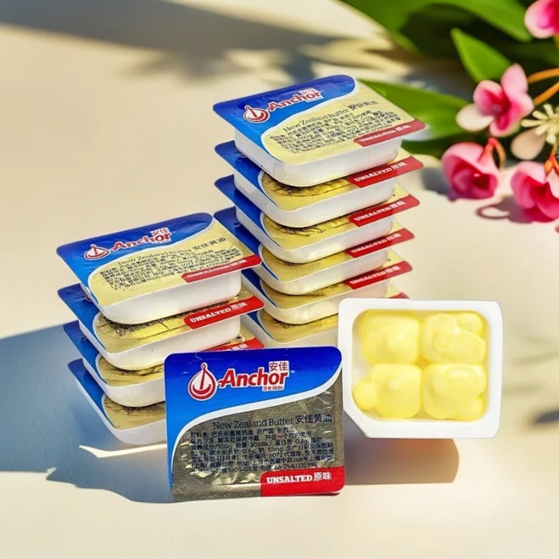 Anchor/安佳动物黄油小包装进口奶香家用烘焙煎牛排抹面包做披萨