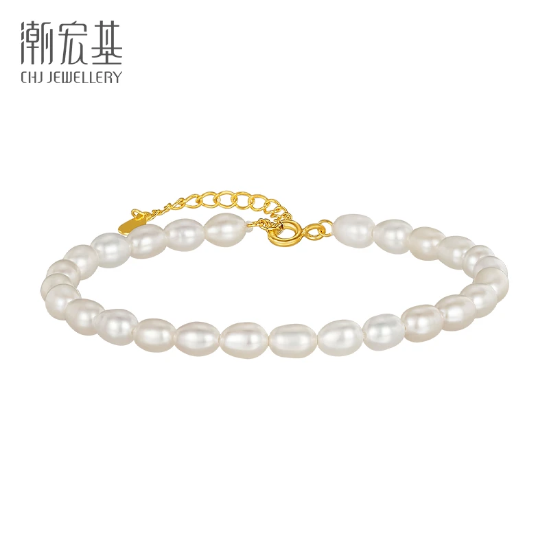 潮宏基珍珠手链