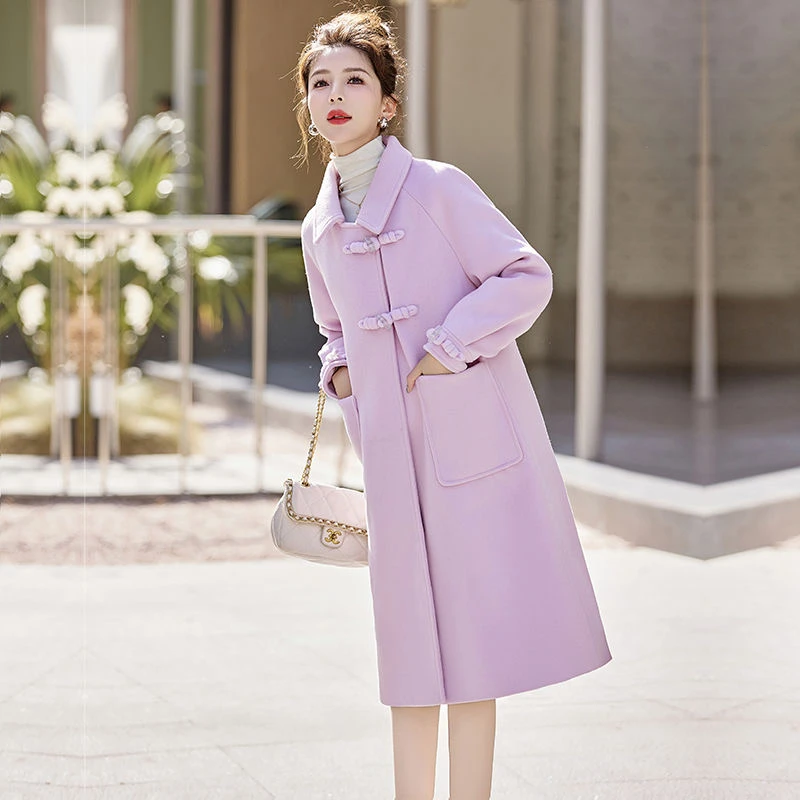 【蓉蓉定制】冬天新款小个子鹅绒内胆大衣上衣外套显瘦气质048