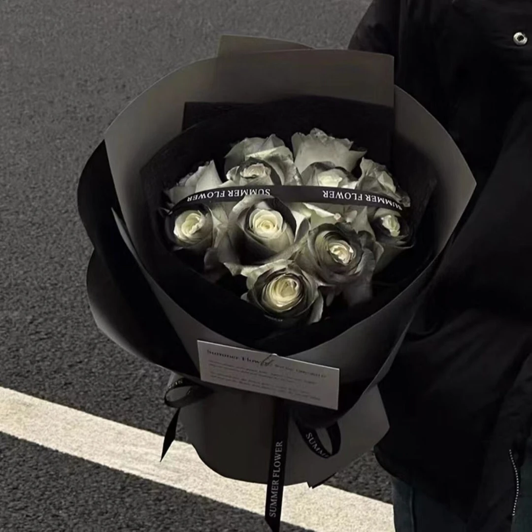 【黑马王子】11朵黑骑士玫瑰花束生日鲜花送恋人对象爱人朋友花店送花上门