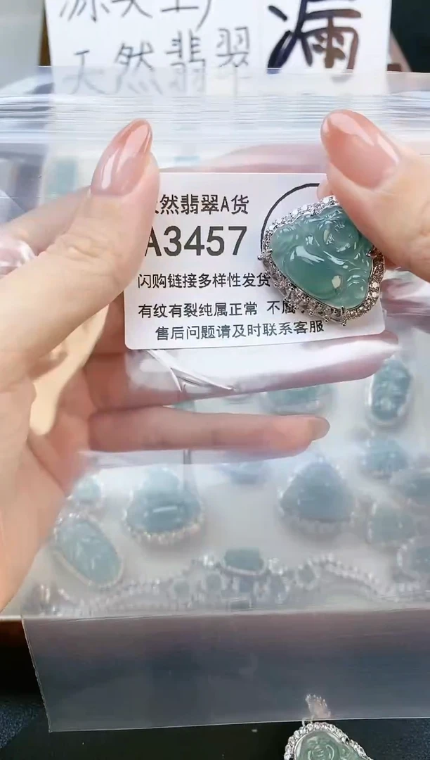 【闪购商品】翡翠颈饰未镶嵌天然翡翠A货8888