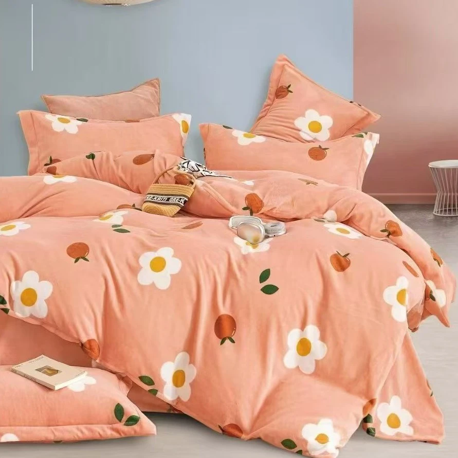 安妮 橘 | 李李纯棉定制 牛奶绒 亲肤 冬季柔软保暖