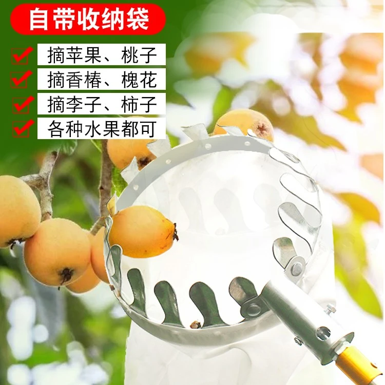 摘水果神器伸缩杆高空枇杷芒果樱桃杨梅李桃子柿子苹果杏采摘果器