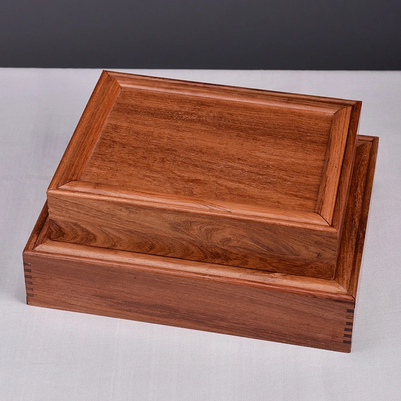 QH 缅甸花梨木红木实木棋盒5cm6cm7cm实木棋盒高档礼品