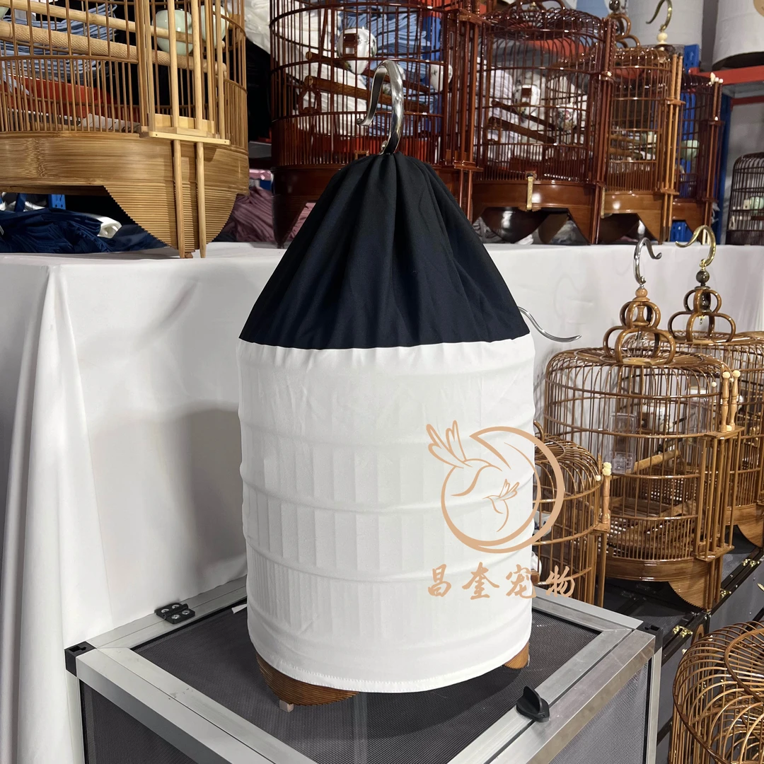 鸣中雀【30尺寸单层防仰头】广笼笼布丝滑款圆笼鸟笼笼衣笼罩易水洗