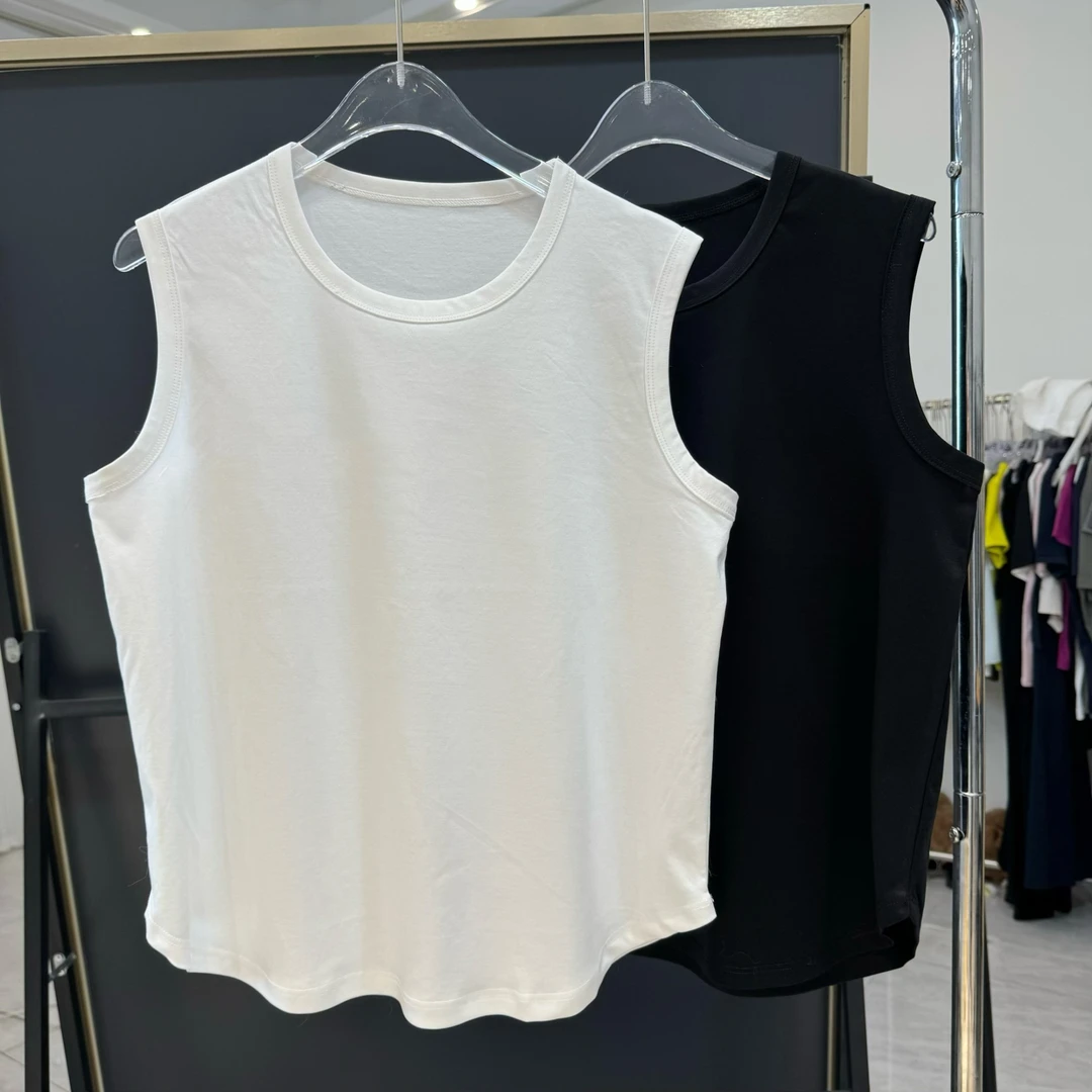 匹马棉背心百搭打底无袖简约休闲宽松运动时尚夏季设计感