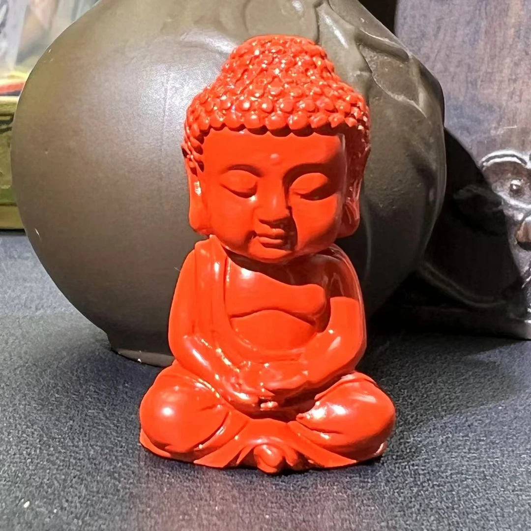 含辰砂工艺品S7517【任会长珠宝】朱砂宝宝佛挂件-送礼佳品-