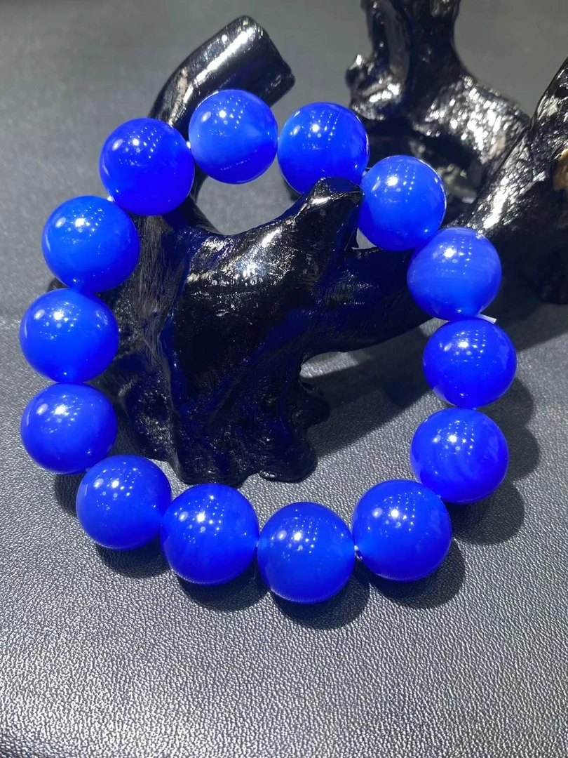 S1073(旺尔珠宝)天然碧海蓝天天空之石手串-卡14左右-