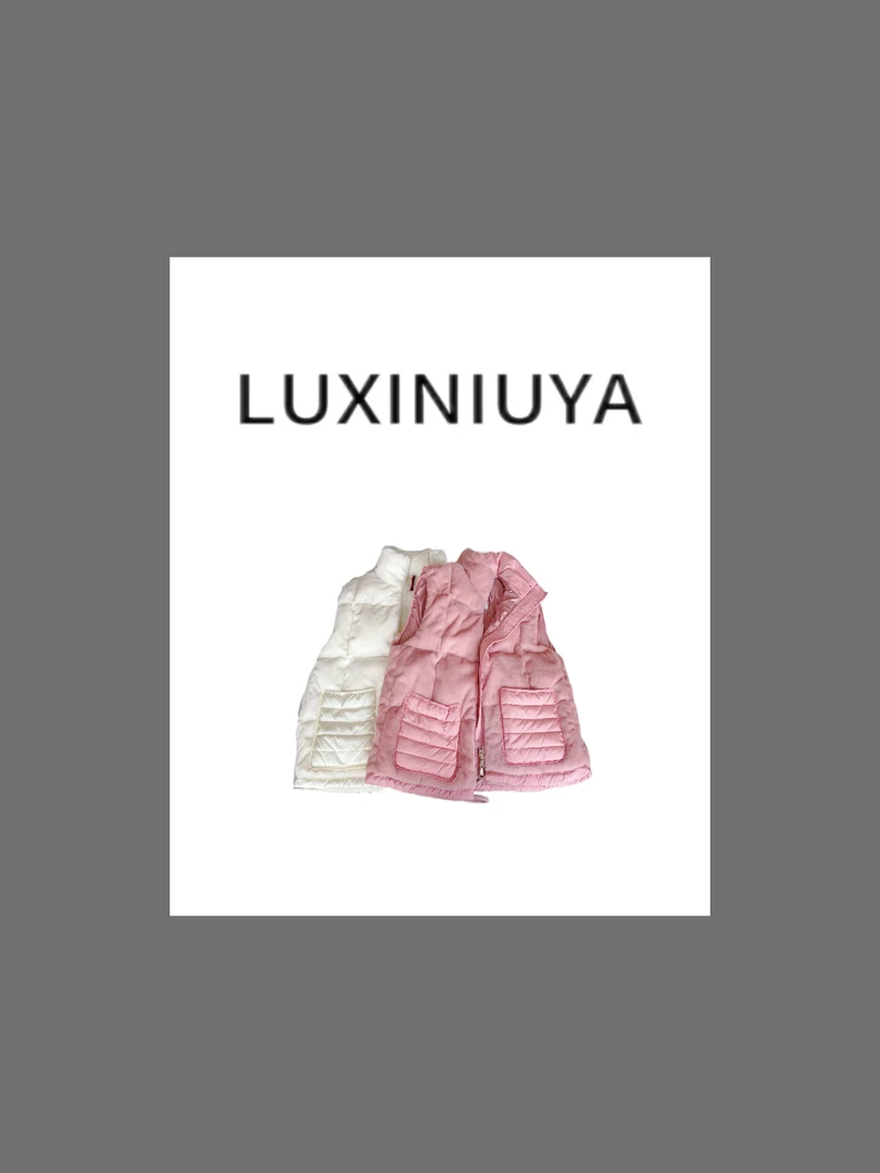 【LUXINIUYA】90白鹅 绒马甲上衣女时尚羽绒马甲 百搭潮流#CX1725