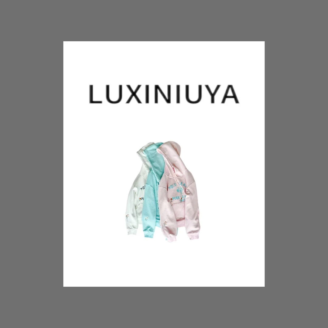 【LUXINIUYA】旅行小熊 百搭时尚字母上衣 2024新款#CX2289