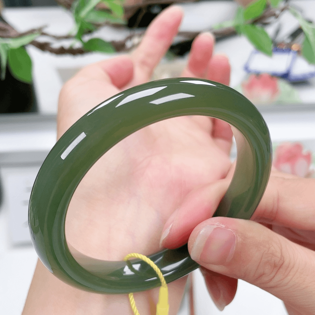 和田玉手镯5859未镶嵌