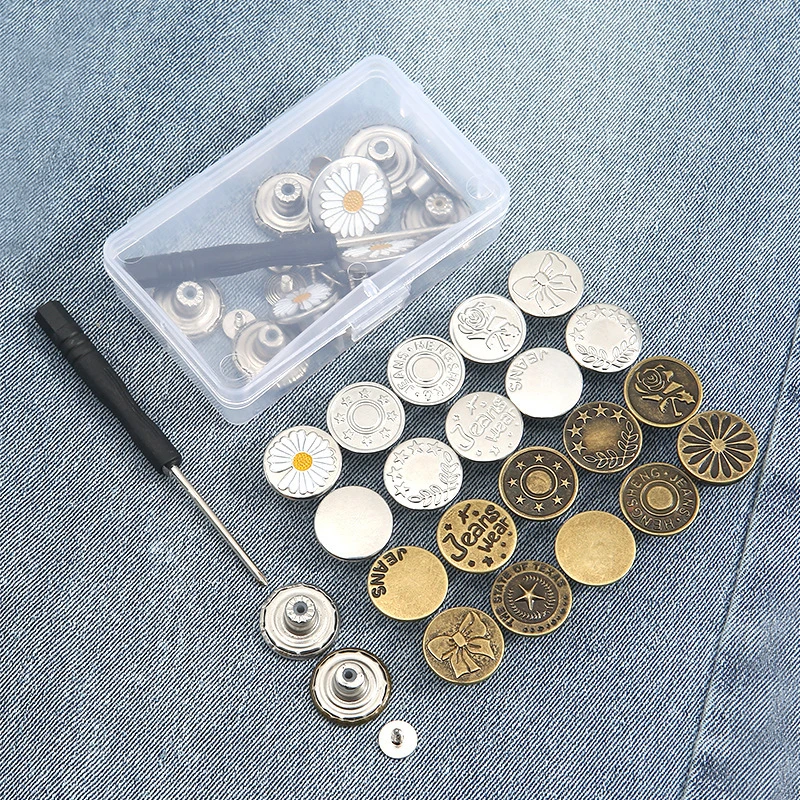 【厂家直销】免钉牛仔裤收腰纽扣可调节免打孔改腰围收腰免钉扣