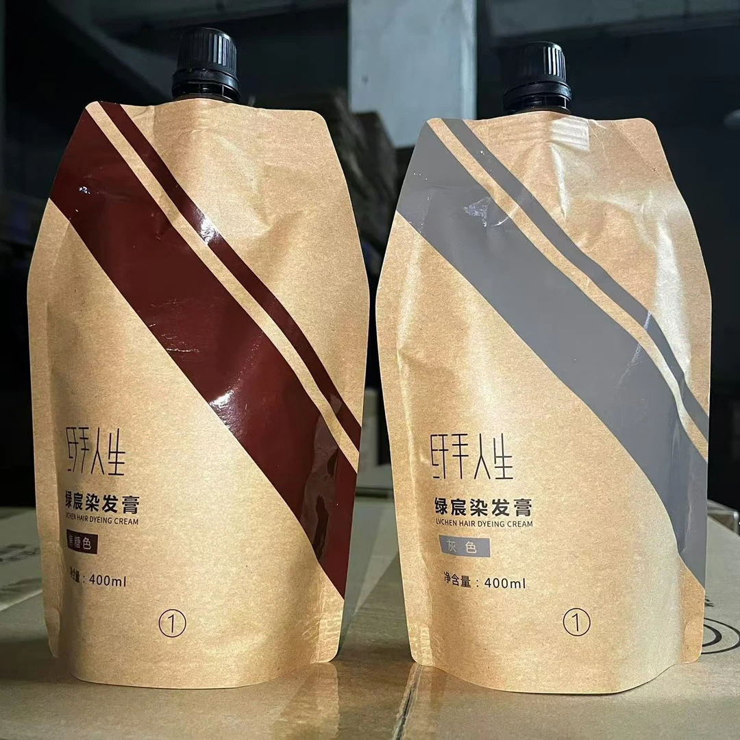 大袋染膏绿宸染发膏400ml纤手宝哥染膏