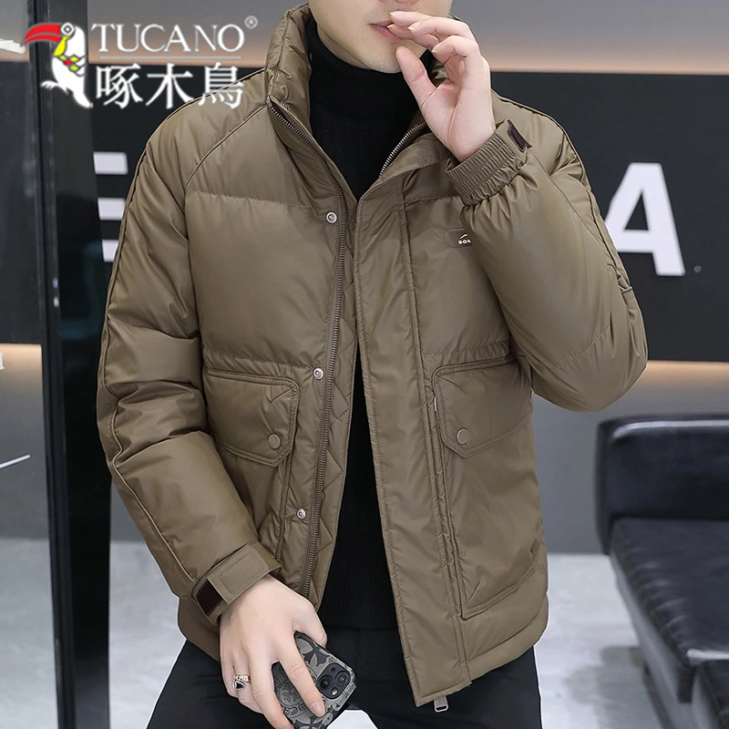 TUCANO/啄木鳥男冬季棉服百搭短款轻薄外套男士男装保暖棉袄立领