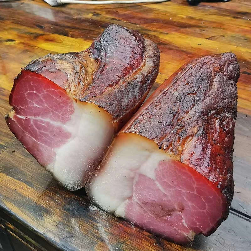 万木农家腊肉五花烟熏柏乡树500g