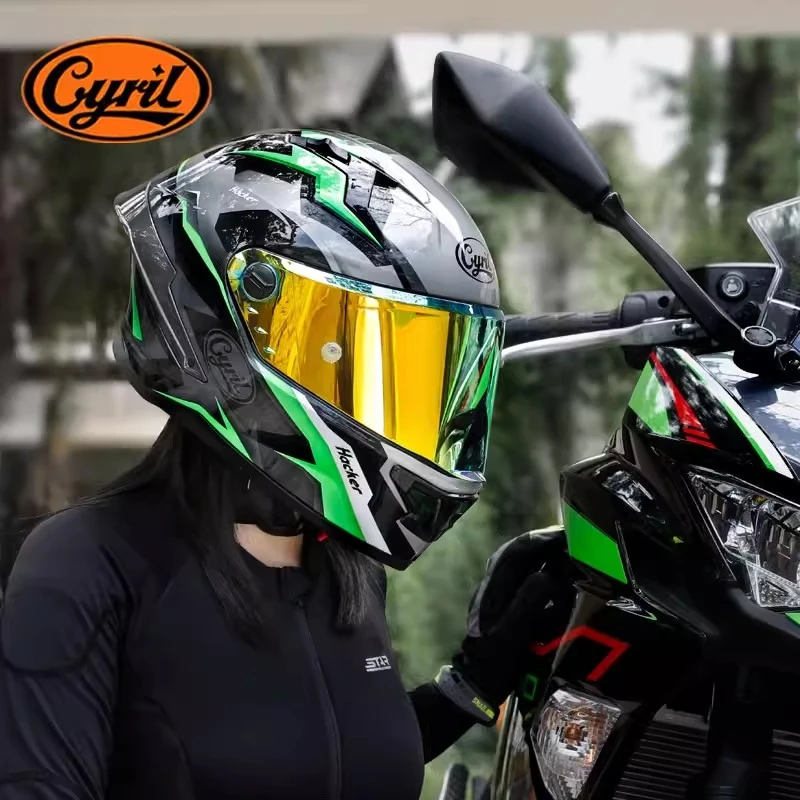 CYRIL赛罗R1街车仿赛男女四季通用3C认证机车骑行全盔