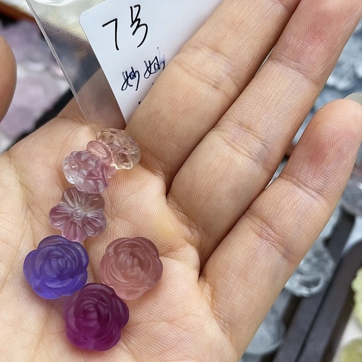水晶颈饰未镶嵌花花7号