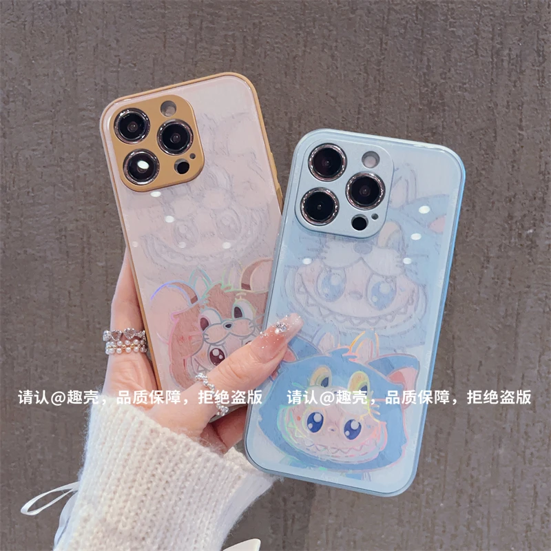 烫金玻璃壳适用苹果16/iphone/华为荣耀/OPPO/VIVO/小米手机壳潮