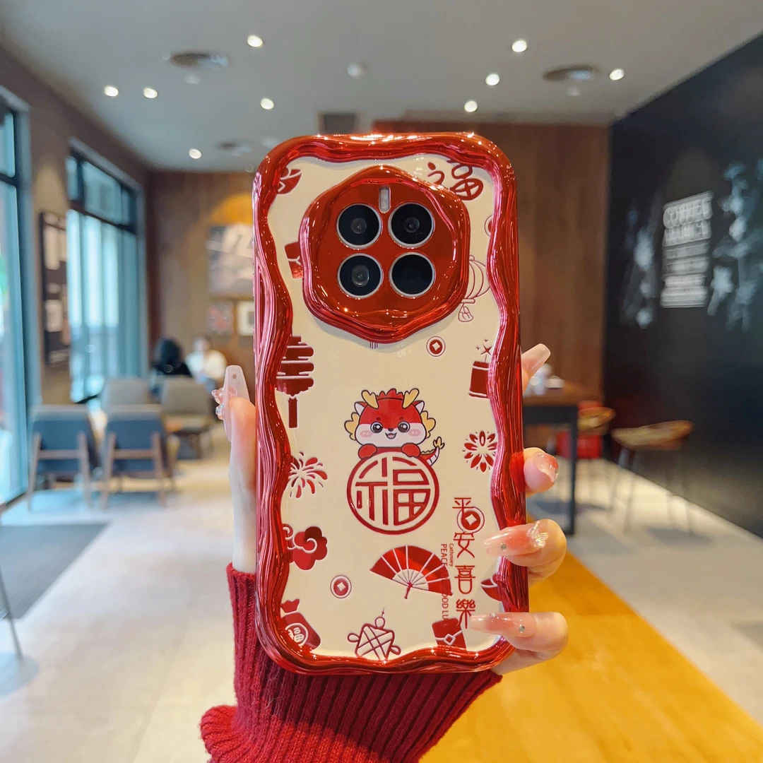 （华为MATE50系列）曲边纹电镀适用华为MATE50/mate50E/PRO手机壳潮