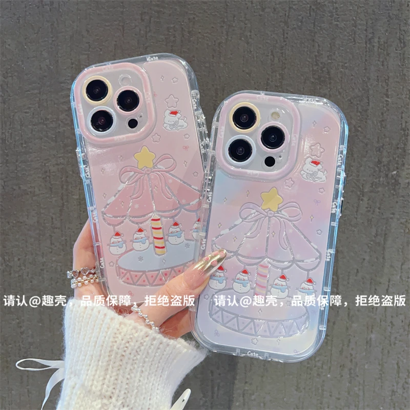 羽纱奶油壳适用苹果16/iPhone/华为荣耀/OPPO/VIVO/小米/手机壳潮