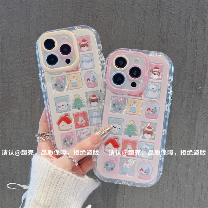 羽纱奶油壳适用苹果16/iPhone/华为荣耀/OPPO/VIVO/小米/手机壳潮