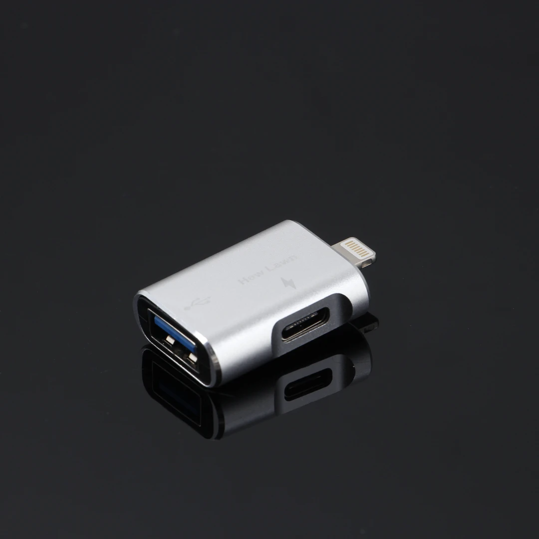 固态U盘固态硬盘转接口老适用于苹果USB转lightning传输数据