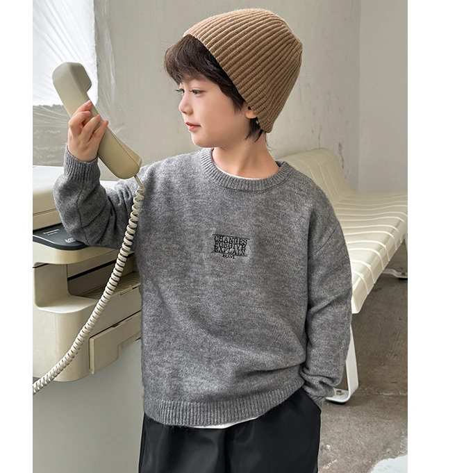 【韩版百搭毛衣】男童韩版毛衣洋气童装针织衫儿童打底|24dp05