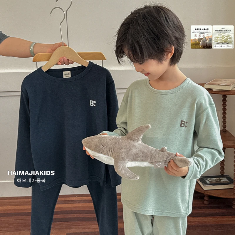 【锁温保暖】男童冬款家居服儿童保暖套装秋衣秋裤|24df04