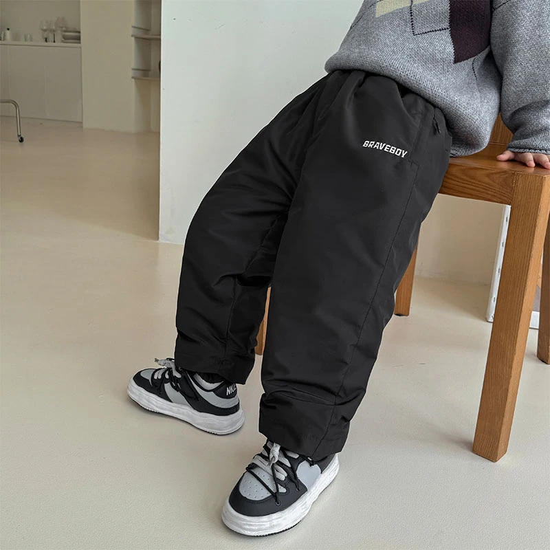 【超厚棉裤】防水加厚棉裤2024冬装新款男孩保暖长裤|24dk15