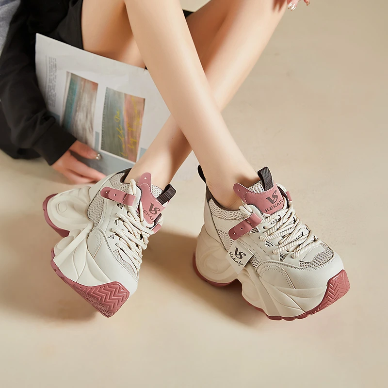 时尚百搭厚底增高2025新款老爹鞋透气网红新款上班低帮鞋