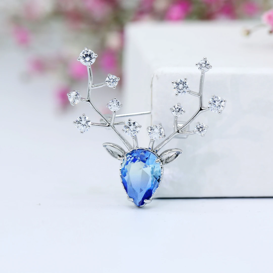 一鹿有你闪耀小鹿胸针气质西装毛衣外套别针胸花一鹿相伴胸针1214