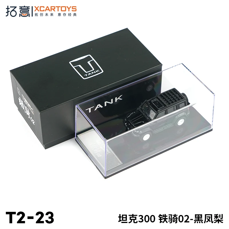 拓意新品坦克300铁骑02凤梨黑越野车1/64合金车模仿真汽车模型