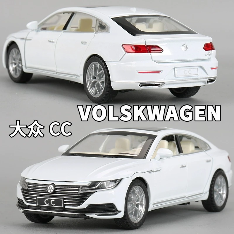1:32大众新CC合金车模仿真汽车模型摆件礼物男孩小汽车回力玩具车