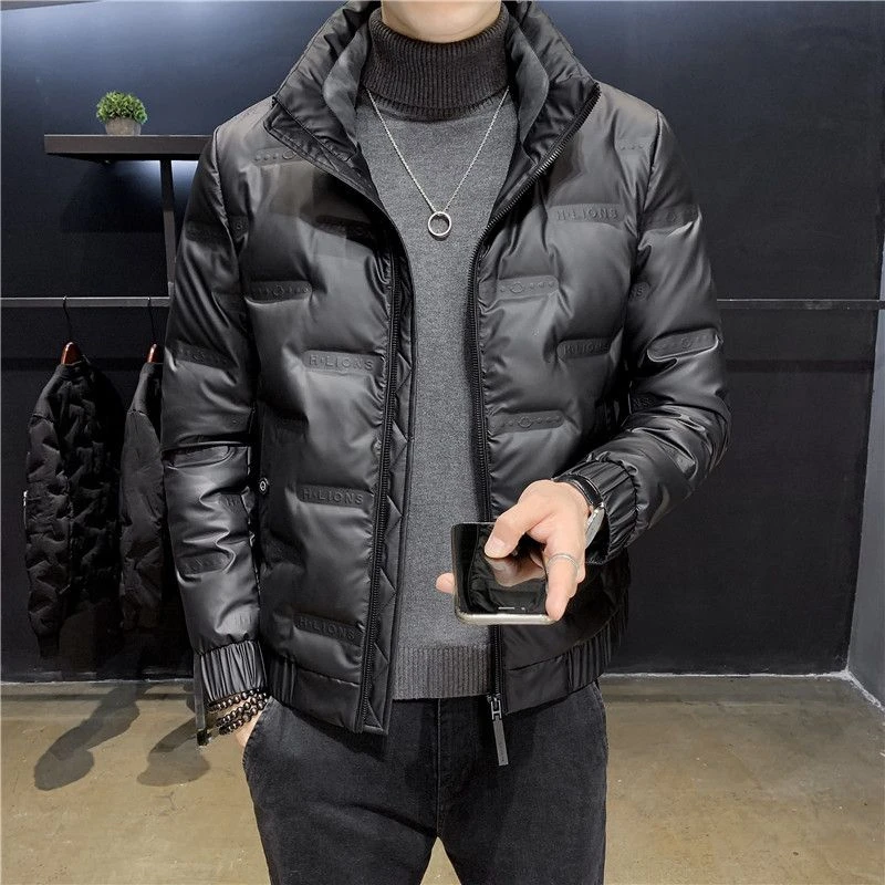 波司豋2022潮牌冬季羽绒服男士韩版潮流胖子加肥加大码轻薄短款亮