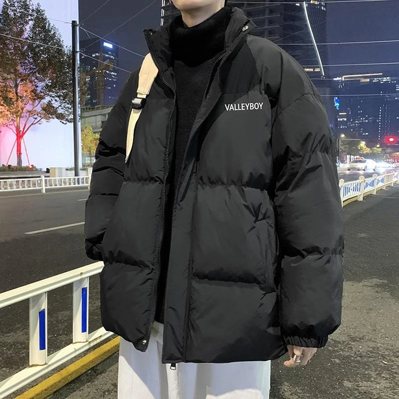 波司豋黑色轻薄羽绒服男冬季加厚大码港风外套秋冬款青少年宽松冬