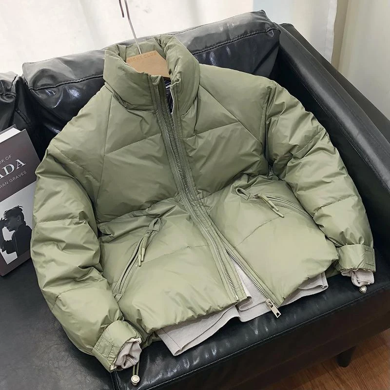 波司豋2023冬季新款立领羽绒服男短款外套男白鸭绒保暖时尚潮牌宽
