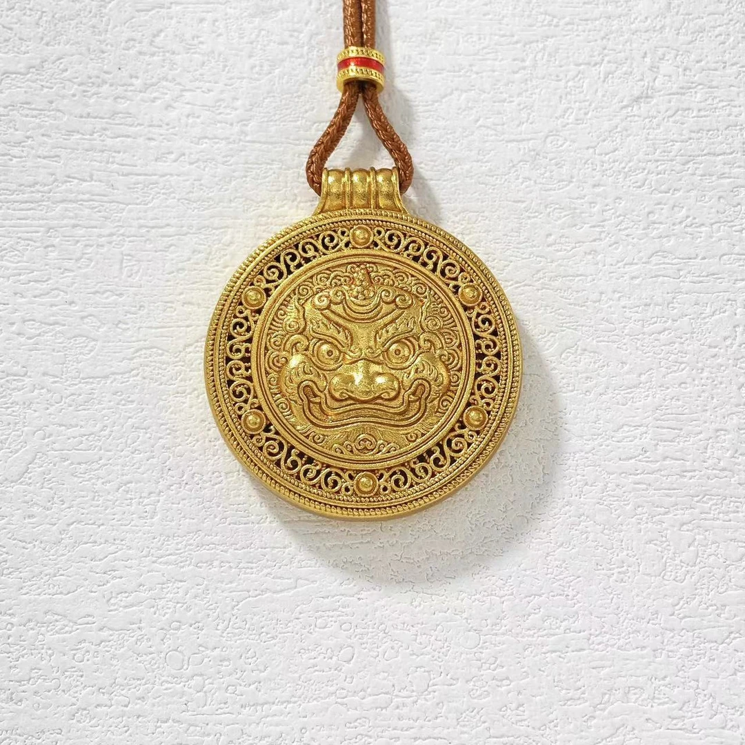 铜合金项链 木木（RZ6278） 73厘米 古法独角貔貅抽拉项链