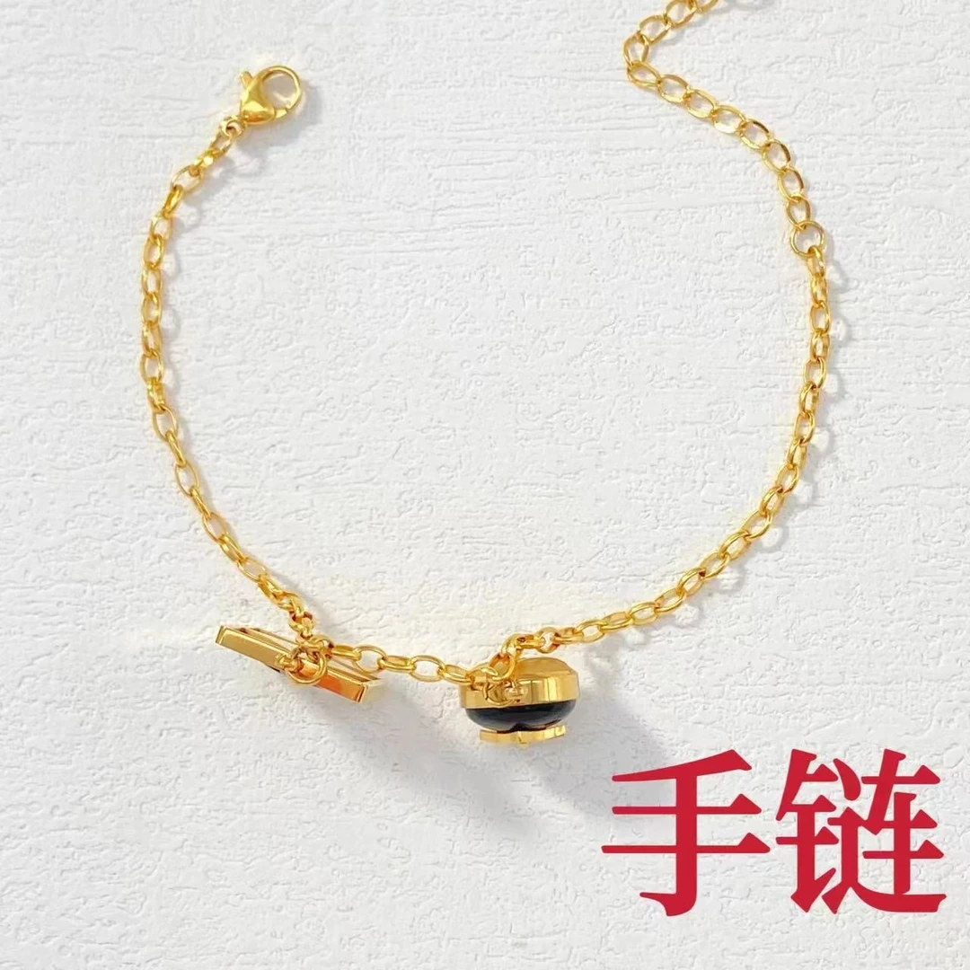 钛钢手链 木木（AGK2799） 21厘米 精镶尖花手链